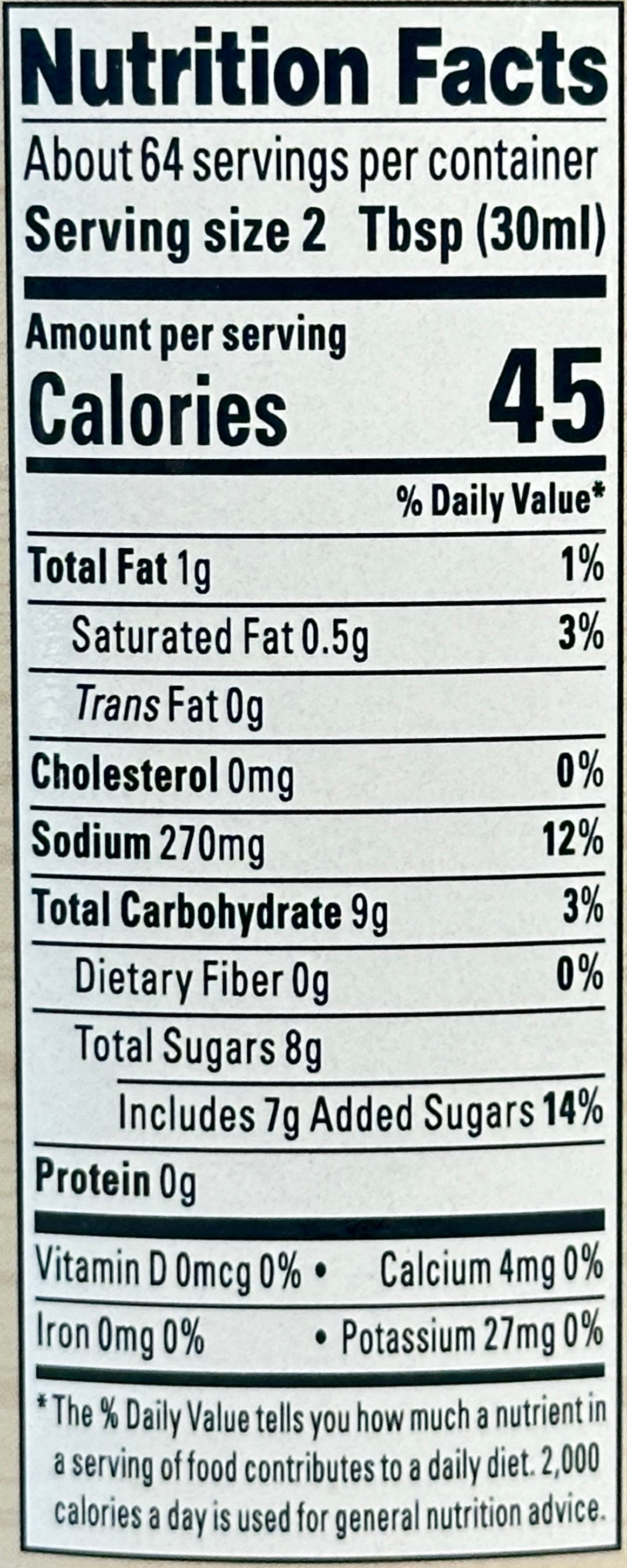 Taste-O-South Apple BBQ Sauce 1/2 Gallon